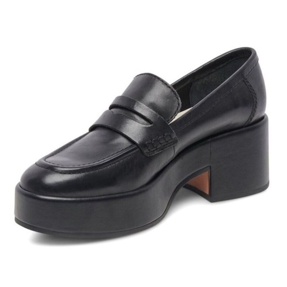 Dolce Vita Yanni Black Chunky Platform loafers - Picture 2 of 5